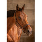 Elegant leather halter for stable and competition