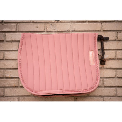 Pale pink saddle blanket with rhinestone edge