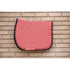Pink jumping saddle blanket with rhinestones and black edge