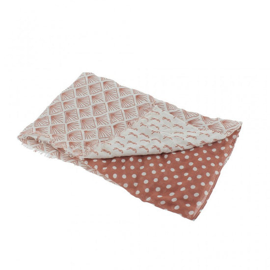 Penelope Alix Stole in lightweight viscose with subtle signature logo detailing.