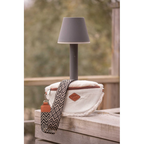 Penelope Aliz bum bag faux fur and corduroy