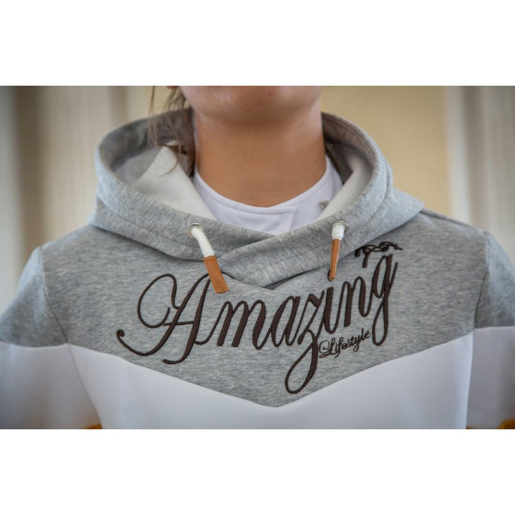 Penelope Artémis colour-block hoodie with signature equestrian details.