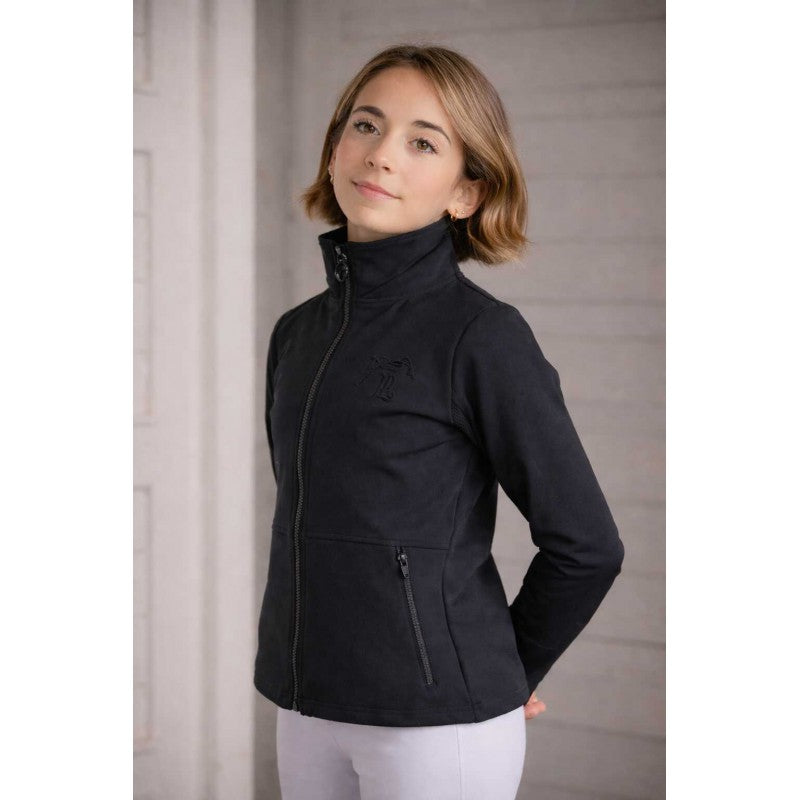 Penelope Azylis kids riding jacket with a fitted second-skin cut and full-stretch technical fabric.
