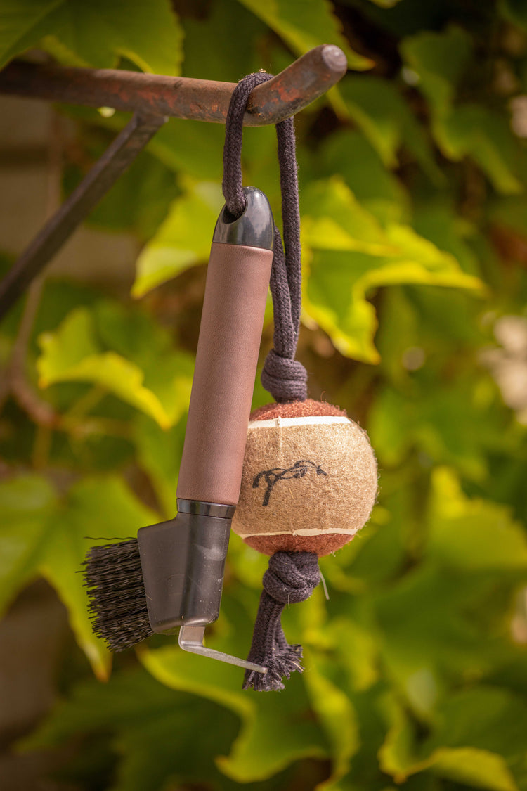 Penelope Ball Hoof Pick for cleaning and caring for horse hooves.
