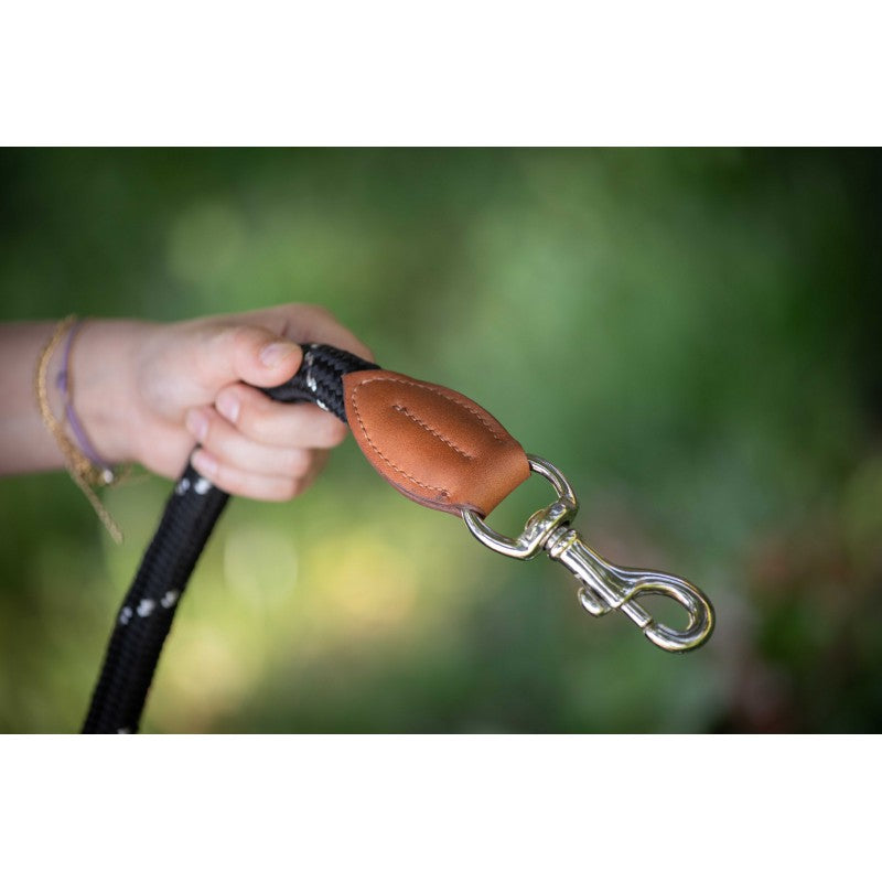 Penelope Billie Dog Leash in pink with secure snap hook and equestrian-inspired styling.