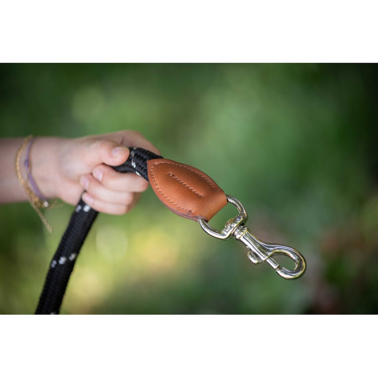 Penelope Billie Dog Leash in pink with secure snap hook and equestrian-inspired styling.