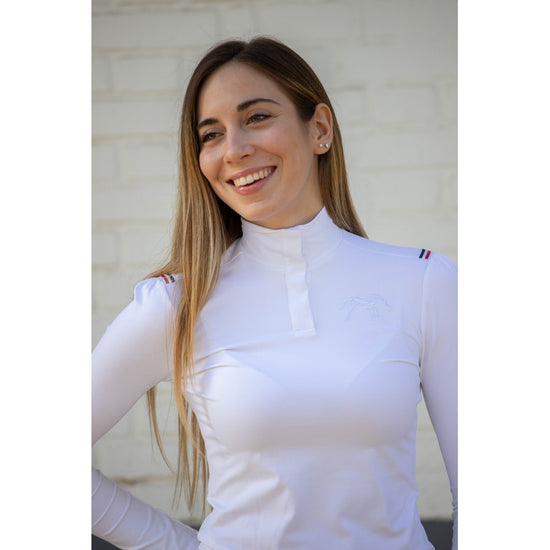 Penelope Bruges Long Sleeve Show Shirt for women’s equestrian competition wear.