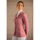 Penelope Calista pink competition jacket with concealed zipper and three tone-on-tone buttons.