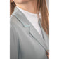 Penelope women’s show jacket with glitter pocket details sage green