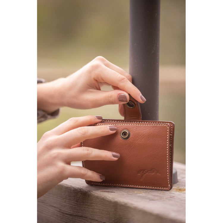 Penelope Card Holder Cartoon crafted from full-grain cowhide leather