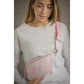 Penelope Chevron waist bag designed for carrying a phone, keys and wallet hands-free.
