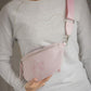 Penelope Chevron crossbody bag with practical zipped compartments for everyday essentials.