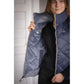 Penelope Chouki reversible puffer vest with two fabric finishes