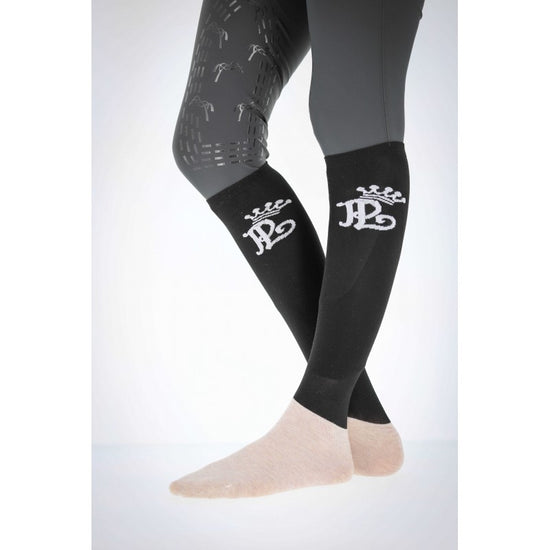 Penelope Concours riding socks with an ultra-thin knee-high upper and elegant logo detail