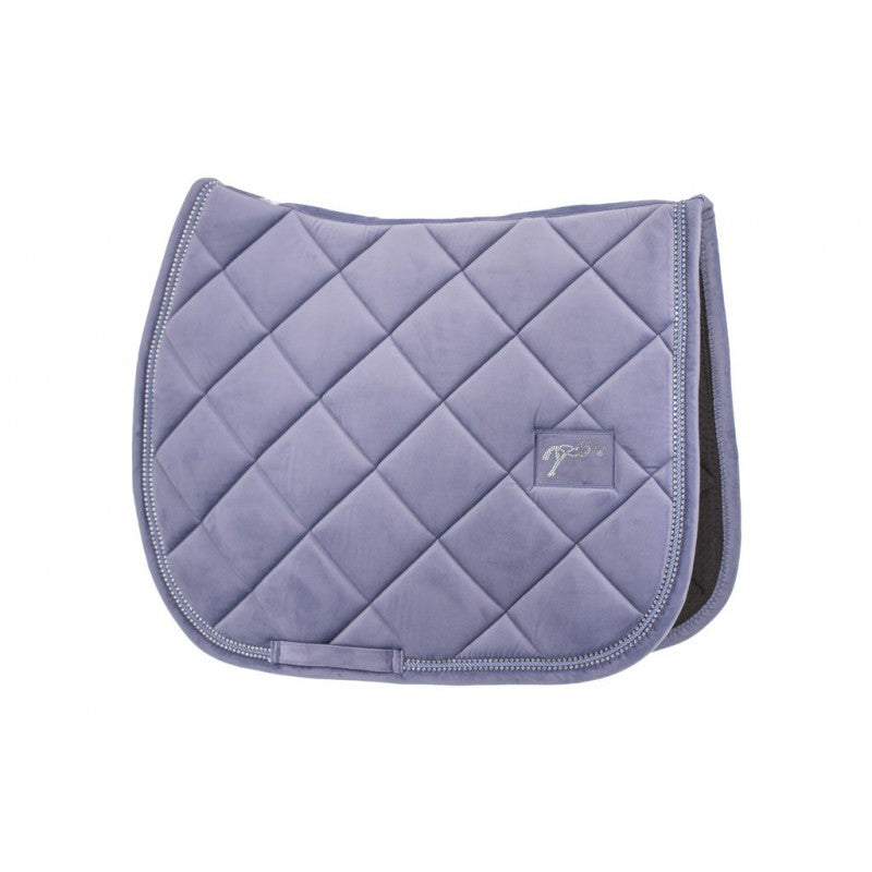 Penelope New Strass Saddle Pad with velvet finish and sparkling crystal details.