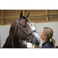 Penelope leather bridle for horses during training and riding.