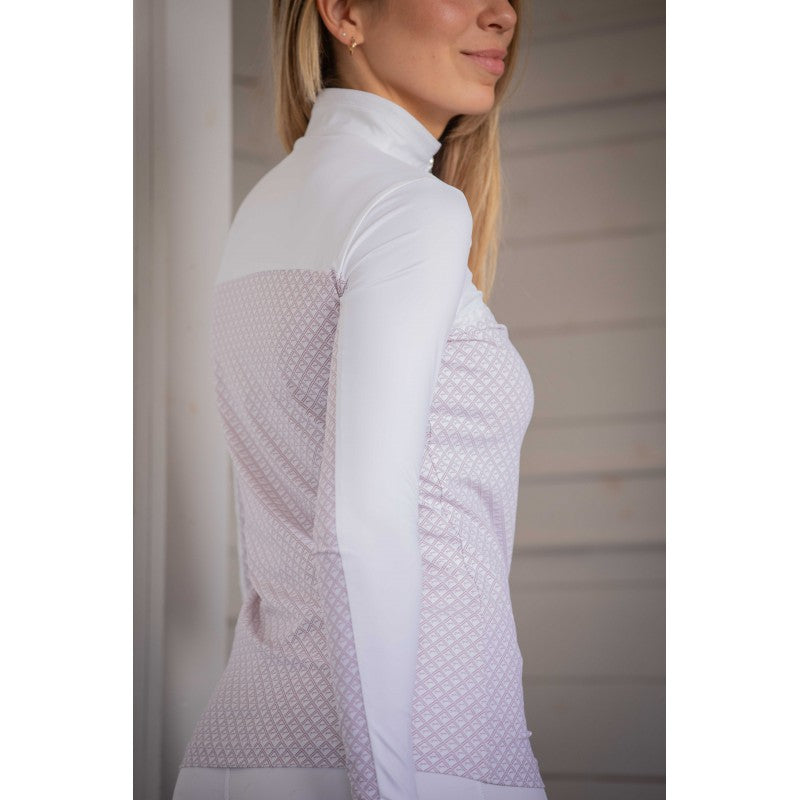 Chic sporty women’s show shirt for equestrian competitions