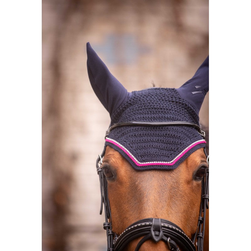 Fly veil with glitter cord for horses