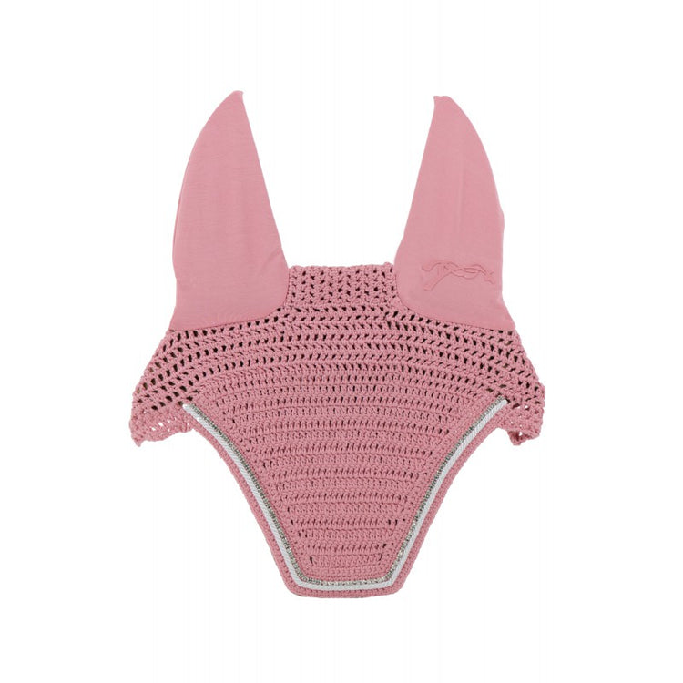 Breathable horse fly hood with decorative trim