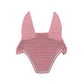 Breathable horse fly hood with decorative trim