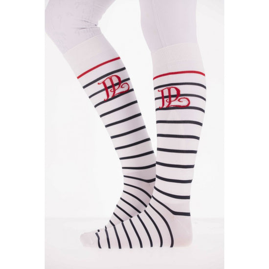 striped riding socks