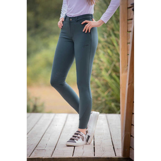 Penelope Elegance Breeches for women with subtle tone-on-tone rhinestone details.