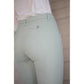 Penelope Elegance Breeches in Light Green with silicone knee grip, rhinestone details and a slightly high waist.