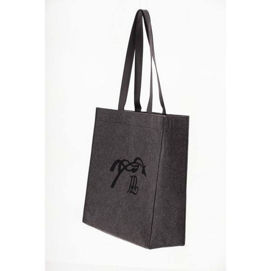 Felt tote bag for women with a practical spacious design.