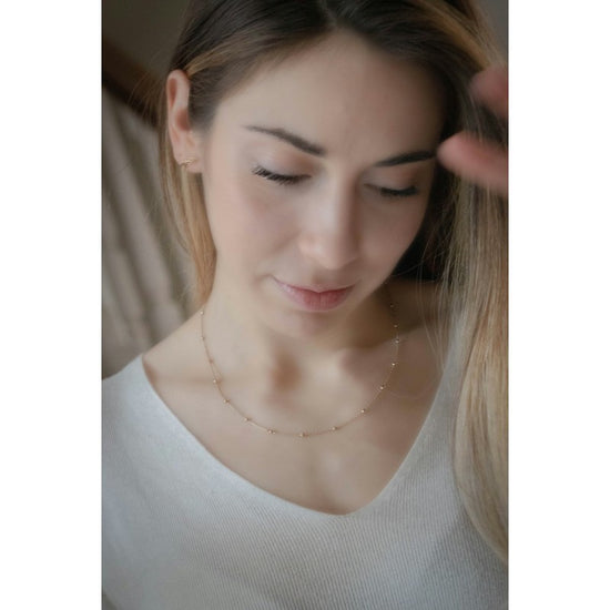 Penelope Eugénie layering necklace with a delicate design for combining with other jewellery.
