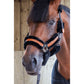 Penelope faux sheepskin horse halter with soft vegan padding.