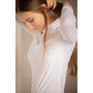 Summer long sleeve show shirt in white for women