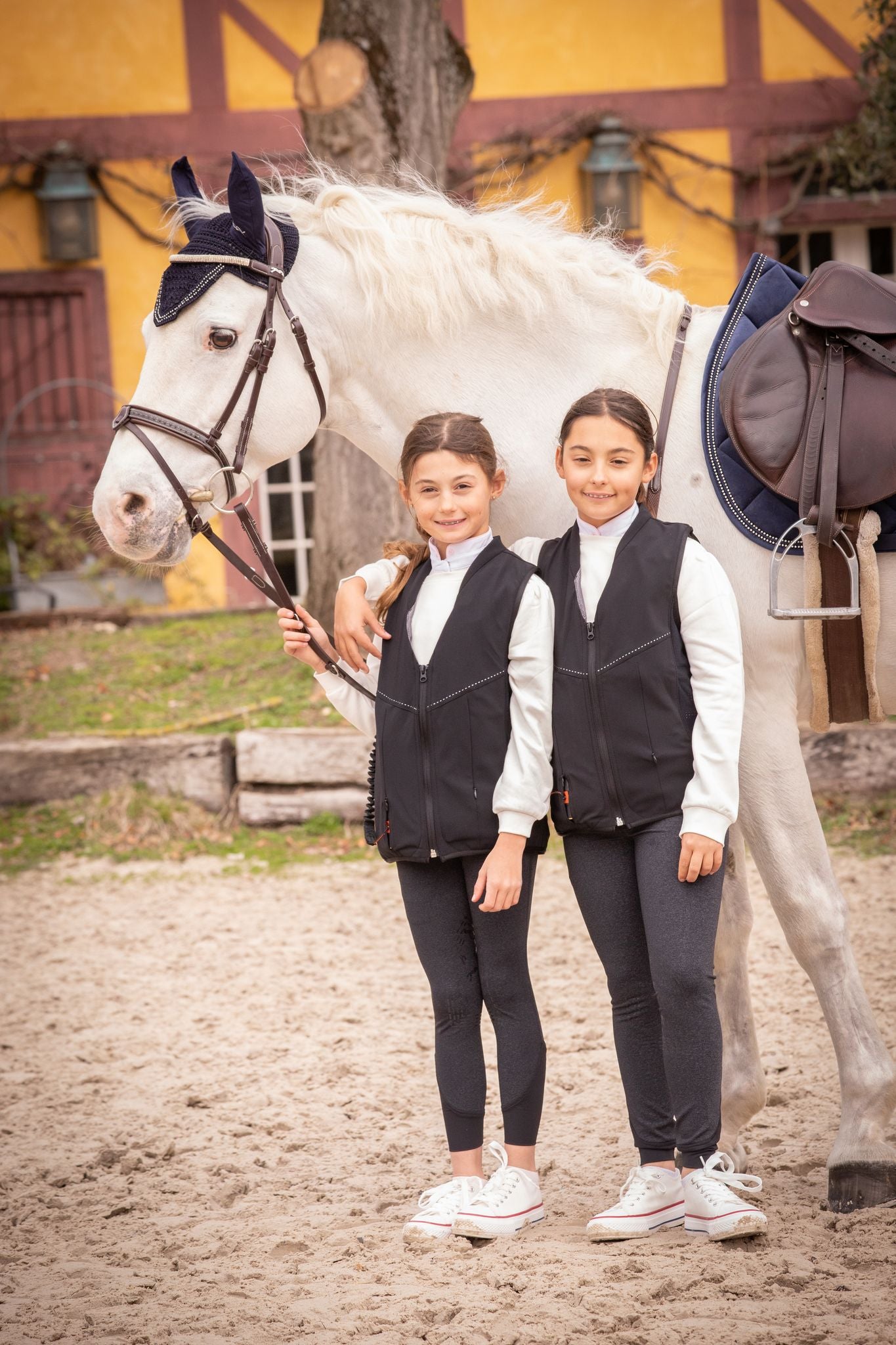 Penelope Freejump children’s airbag vest designed for equestrian protection