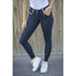 Penelope Fun Navy Full Seat Breeches for women with soft silicone grip.