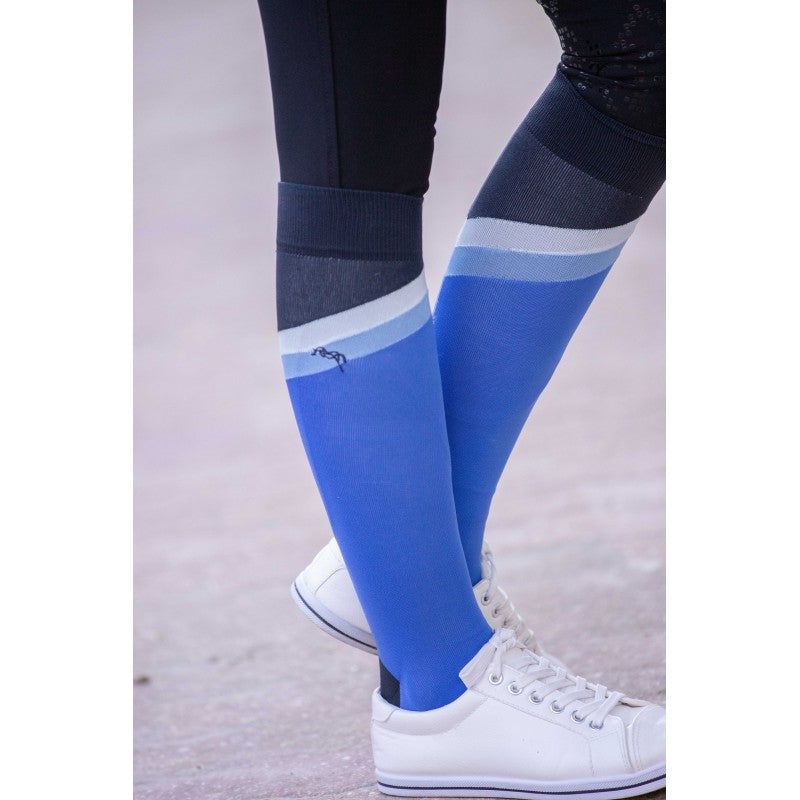 Penelope Fun Riding Socks with lightweight second-skin fit and subtle logo on the calf.