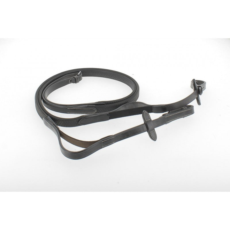 Penelope grip rubber reins for improved hold while riding.