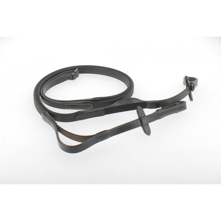 Penelope grip rubber reins for improved hold while riding.