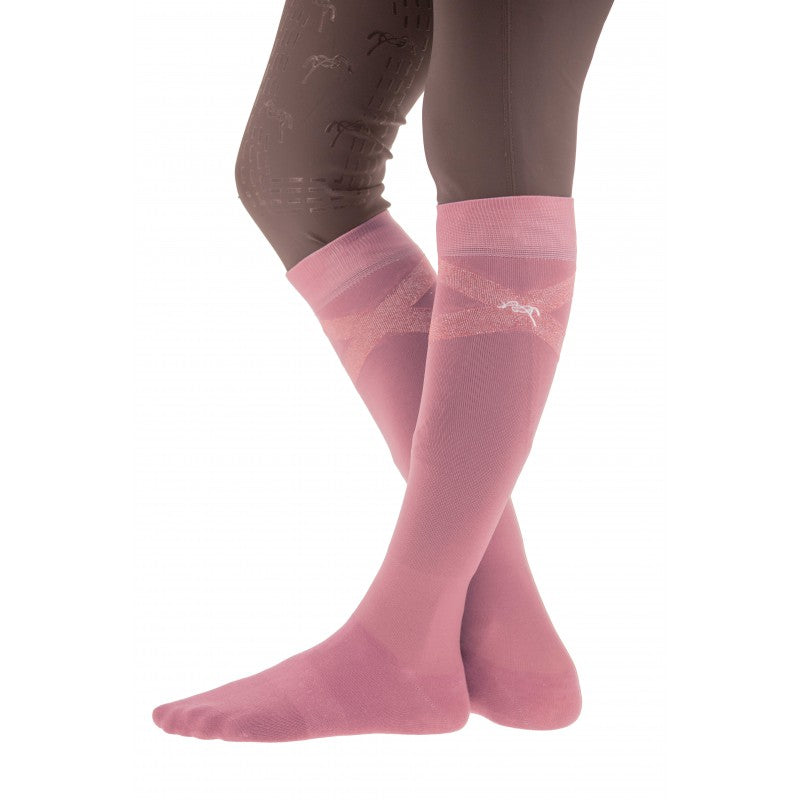Penelope Gummy lightweight riding socks designed to sit smoothly along the leg without unnecessary bulk.