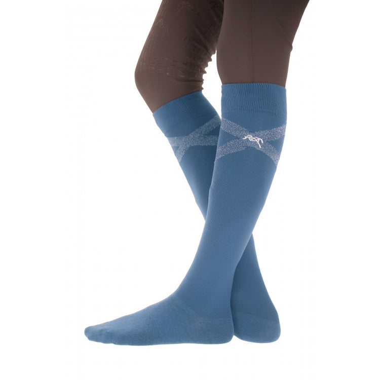 Penelope Gummy riding socks with lightweight soft fabric and stylish logo detailing.