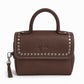 Penelope Handbag Cassie with decorative studded flap and leather handle