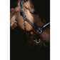 Penelope Harmonie rhinestone halter with sparkling noseband and elegant leather detailing