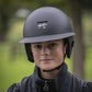 Long visor riding helmet