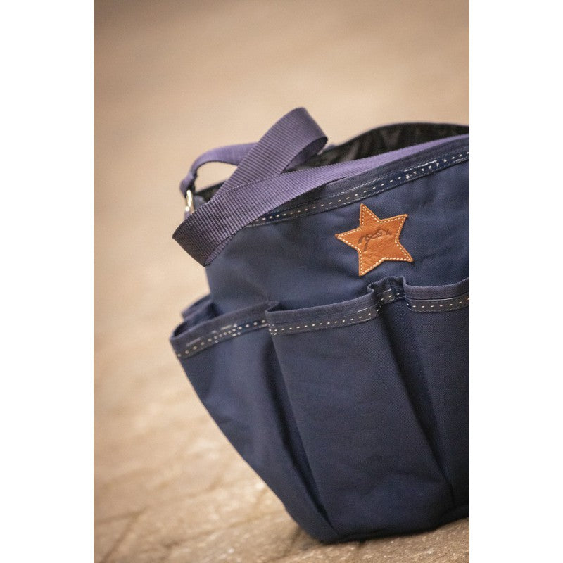 Equestrian grooming bag for horse care at the stable and shows.