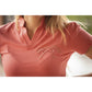 Penelope Josie riding polo shirt designed for comfortable movement in and out of the saddle.