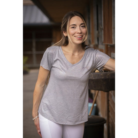 Penelope Juline V-neck T-shirt with a flattering neckline and comfortable relaxed silhouette.