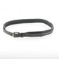 Penelope leather belt for riders with nickel-plated brass buckle.