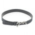 Penelope leather belt with distinctive logo clasp in stainless steel.