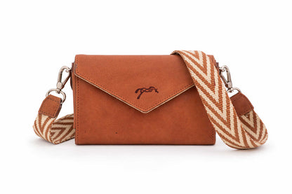 Penelope leather equestrian phone pocket designed for riding, stable work and everyday use.