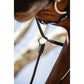 Penelope leather martingale attachment with quality leather details and elastic straps.