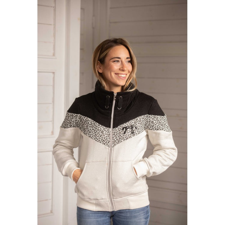 Penelope Sweatshirt Leonative Ladies leopard print zip hoodie