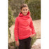 Penelope Louison Kids Sweatshirt with sporty hood and tonal diamond embroidery.